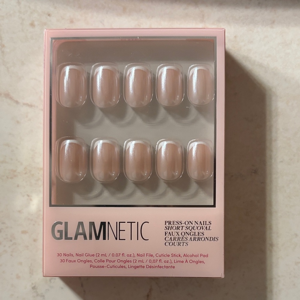 Glamnetic Nude Short Squoval La Perle Press-On Nails